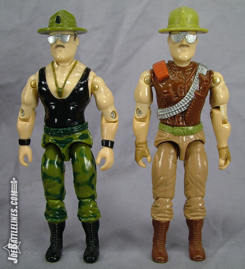 comparison of two versions of Sgt. Slaughter