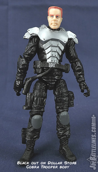G.I. Joe Collector's Club Cobra Sniper Blackout on Dollar Store Cobra Trooper body