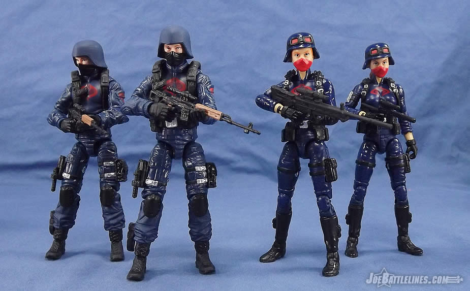 Female Cobra Troopers and Blueshirts