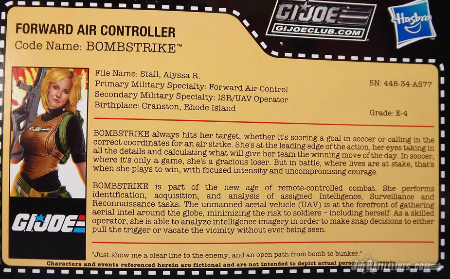 G.I. Joe Collector's Club FSS Bombstrike