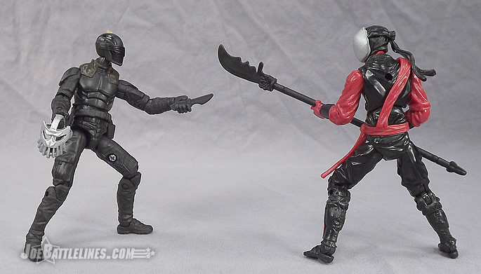 G.I. Joe Retaliation Ninja Duel Snake Eyes vs. Red Ninja Slice
