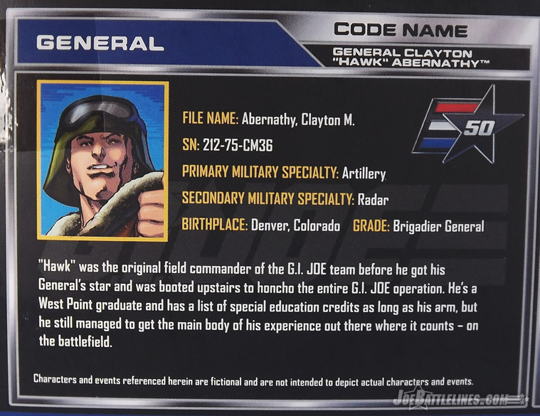 G.I. Joe 50th Anniversary General Hawk
