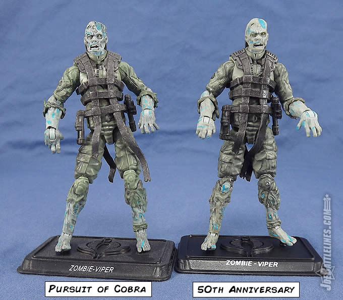 G.I. Joe Zombie Patrol Zombie Viper comparison
