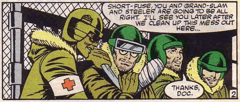 Doc, Steelver, Grand-Slam & Short-Fuse in Marvel Comics GIJoe #11