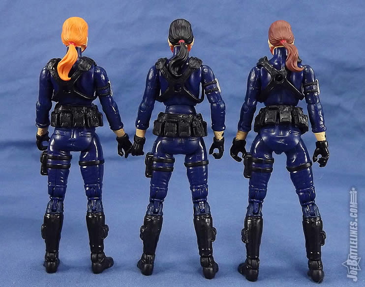 GI Joe Female Cobra Trooper Custom Red Hair With Orange Uniform 