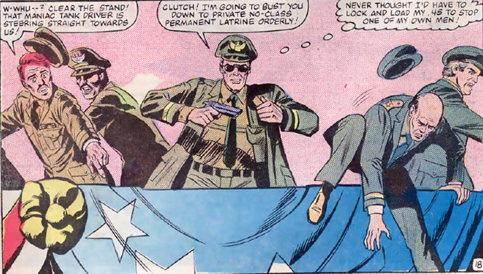 General Flagg's comic appearance
