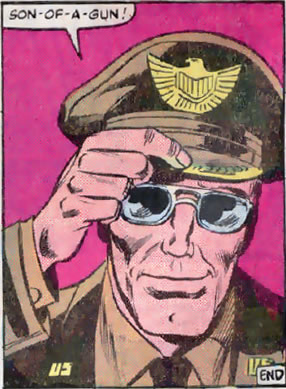 General Flagg's comic appearance