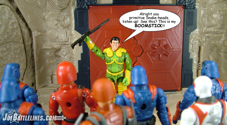 Serpentor and his boomstick!