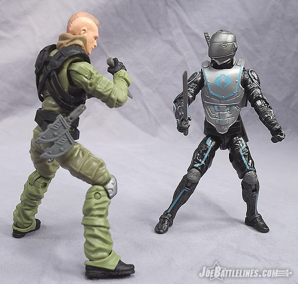G.I. Joe Retaliation Cyber Ninja vs G.I. Joe Trooper