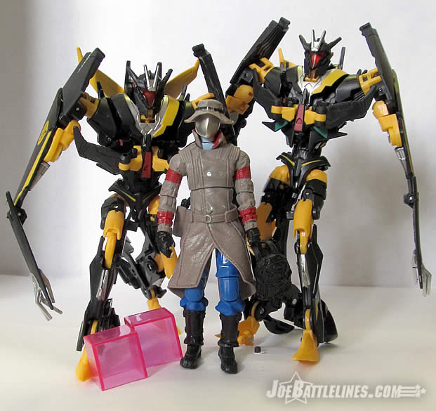 G.I. Joe & the Transformers Old Snake & Stealth BAT duo