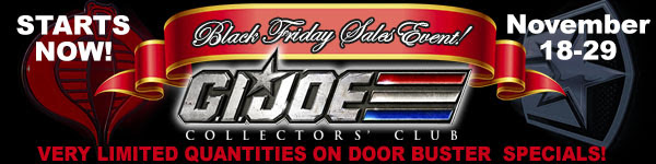 G.I. Joe Collector's Club Black Friday Sale