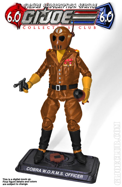 G.I. Joe FSS 6 Cobra WORMS Officer