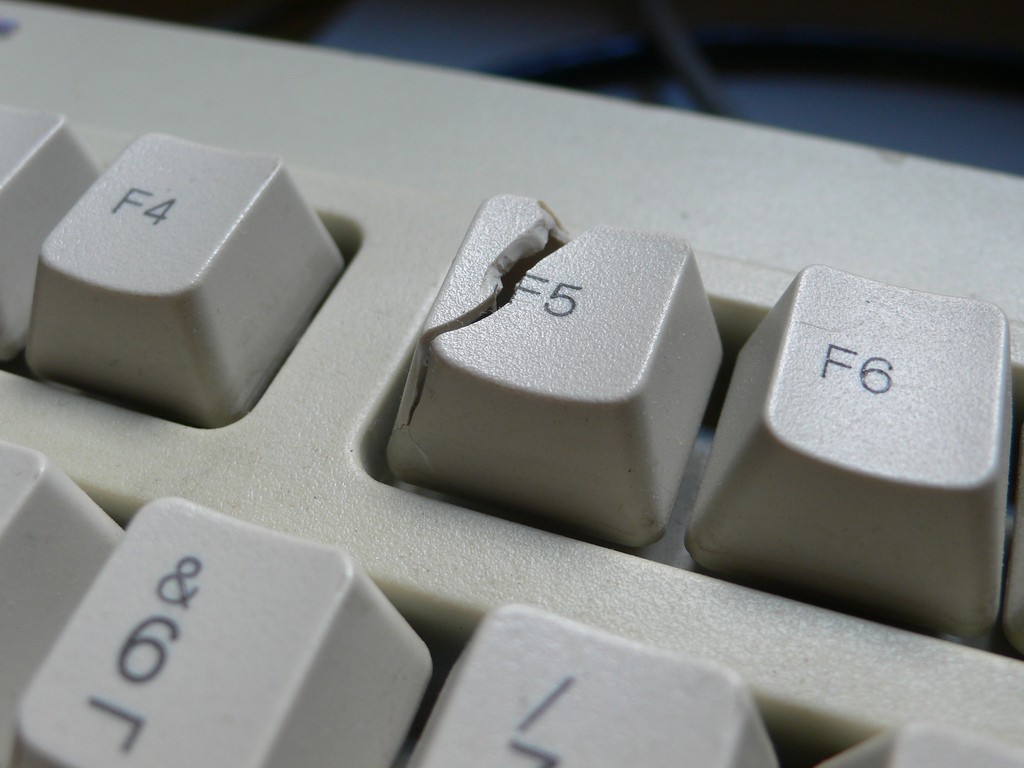broken f5 button