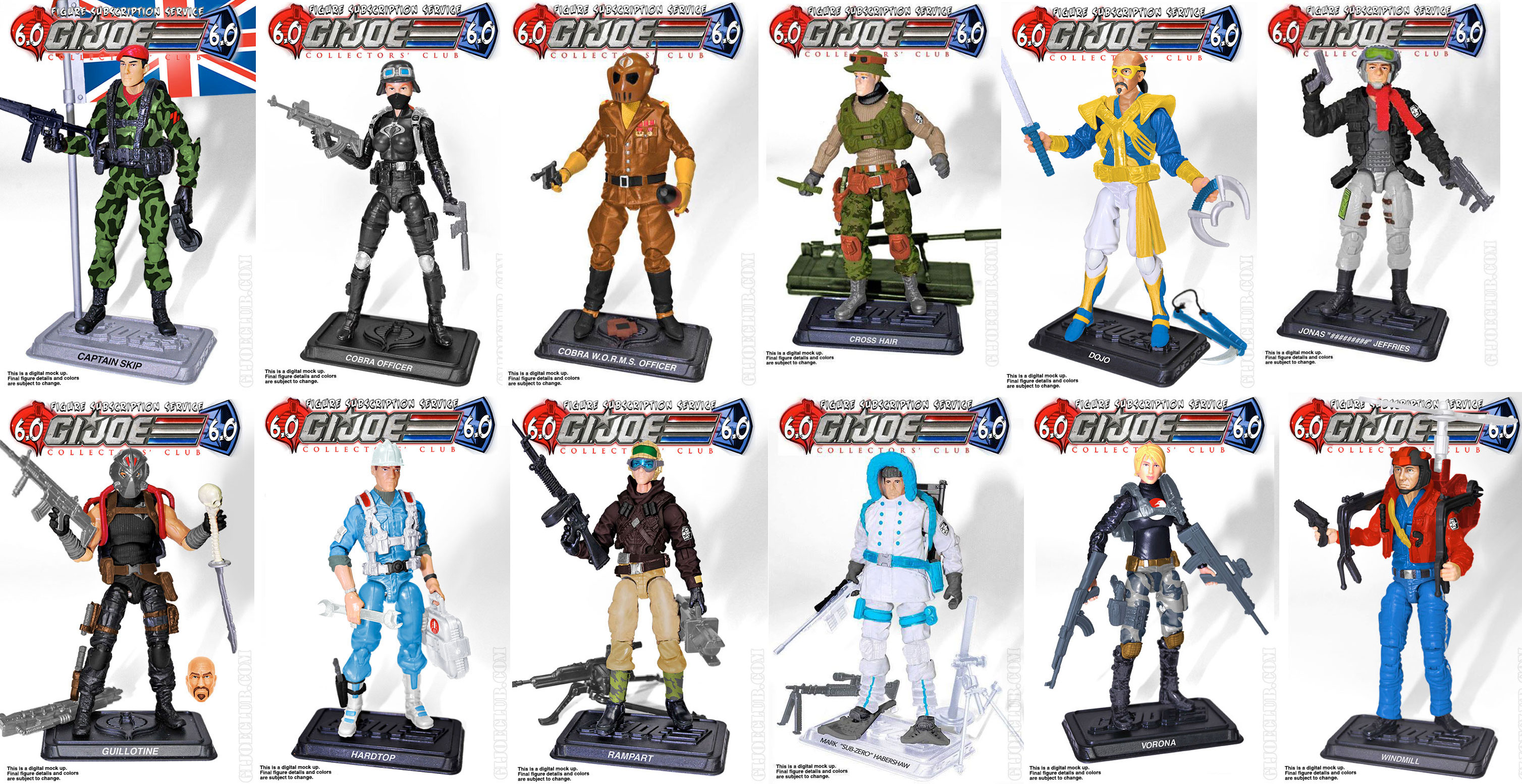 G.I. Joe Collector's Club FSS 6 roster