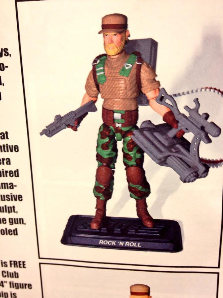 2017 G.I. Joe Collector's Club Membership Incentive Rock & Roll figure