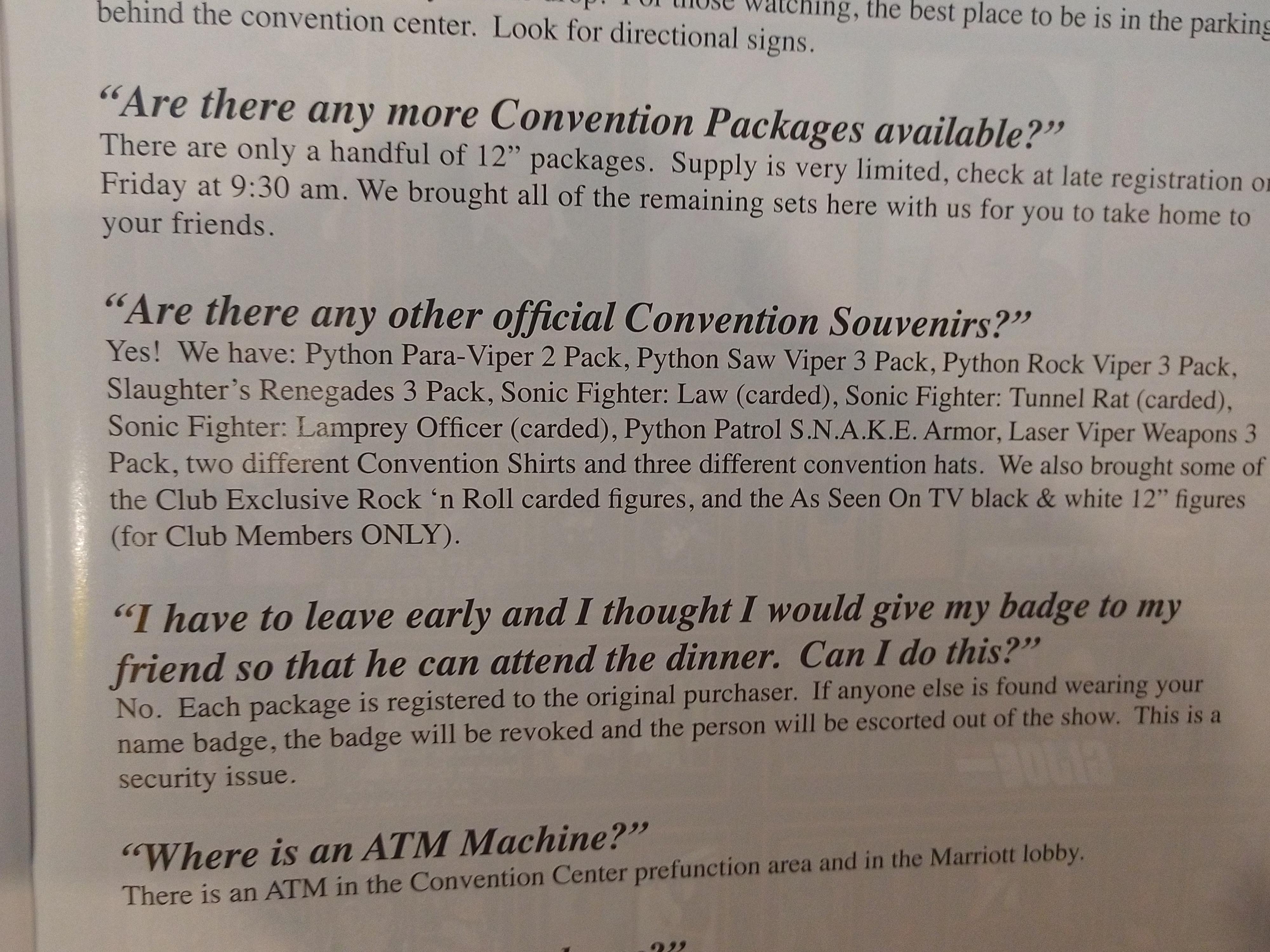 GIJoeCon 2018 souvenir items