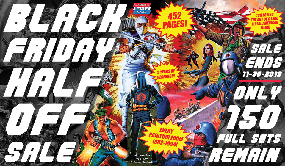 50% off Black Friday sale on Collecting the Art of G.I. Joe from 3DJoes.com.