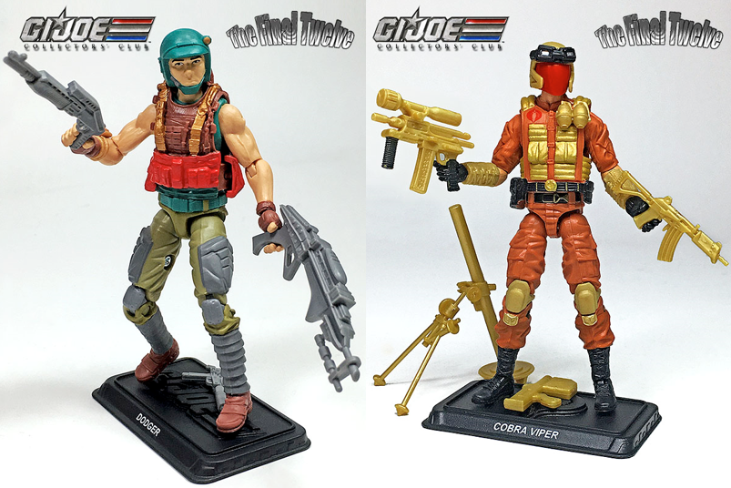 G.I. Joe Collector's Club Final Twelve Sonic Fighters Dodger and Viper